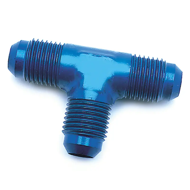 Speedfx -12 An Aluminum Flare Tee Fitting – 180-Degree, Black Anodized (561224Bk) 1