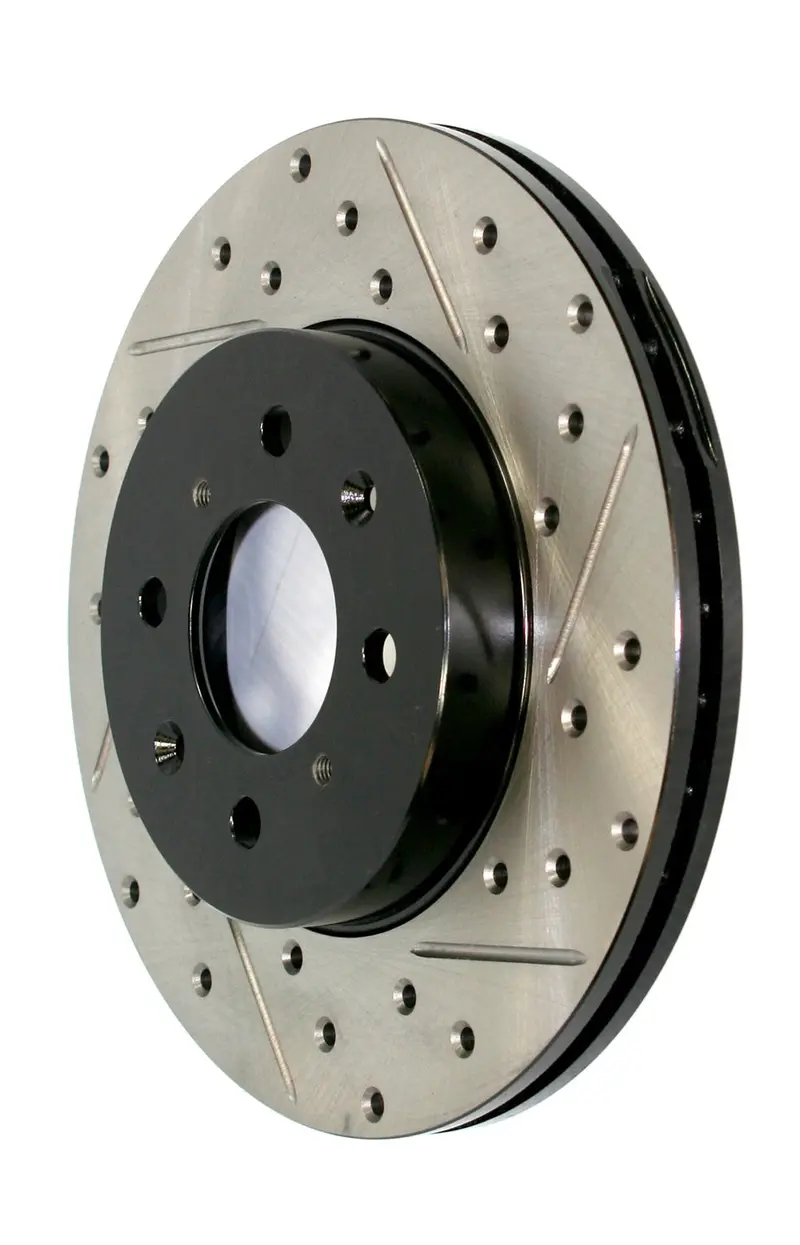Stoptech 127.44159L Rear Left Drilled/Slotted Sport Brake Rotor 1