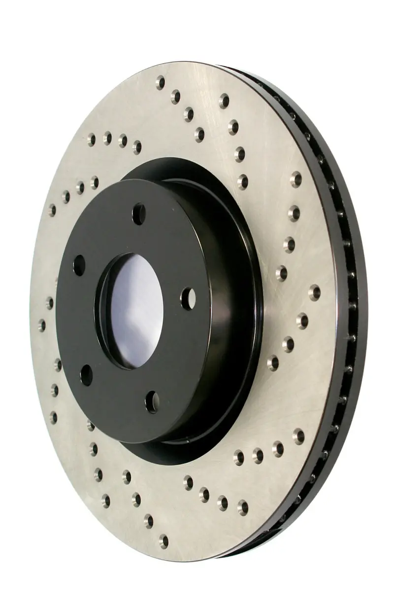 Stoptech 128.51051R Cross-Drilled Rear Right Sport Brake Rotor 1